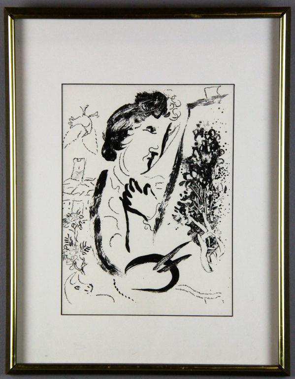 Marc Chagall Lithograph on PaperDepicting 1725d0