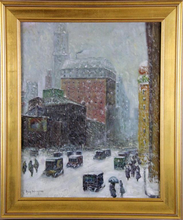 Guy Carleton Wiggins Oil Painting On