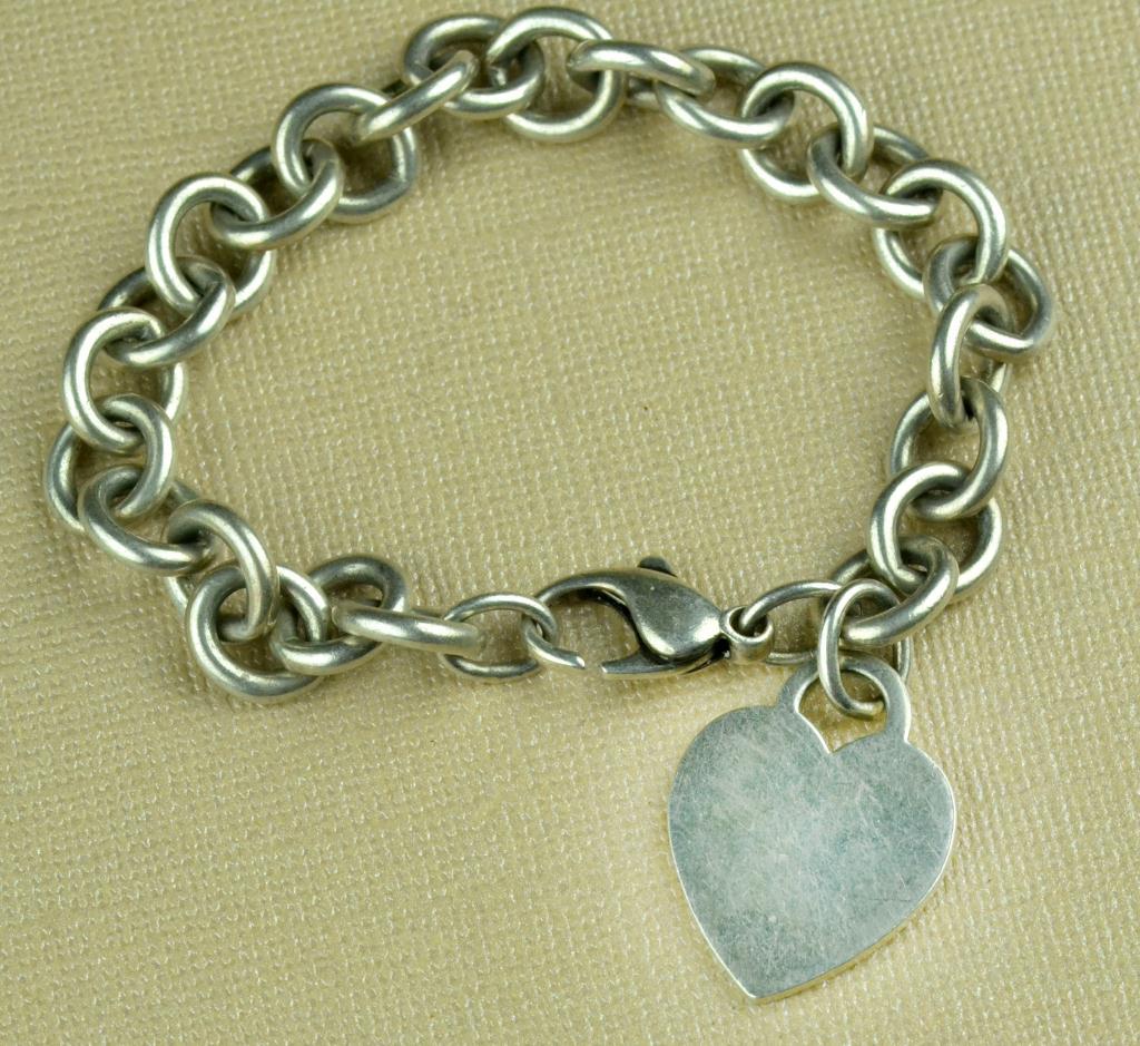 Tiffany Co Heart Charm BraceletWith 172648