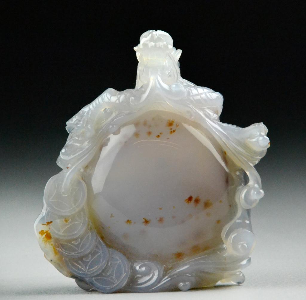 Chinese Carved Agate Figural SculptureFinely 17266d