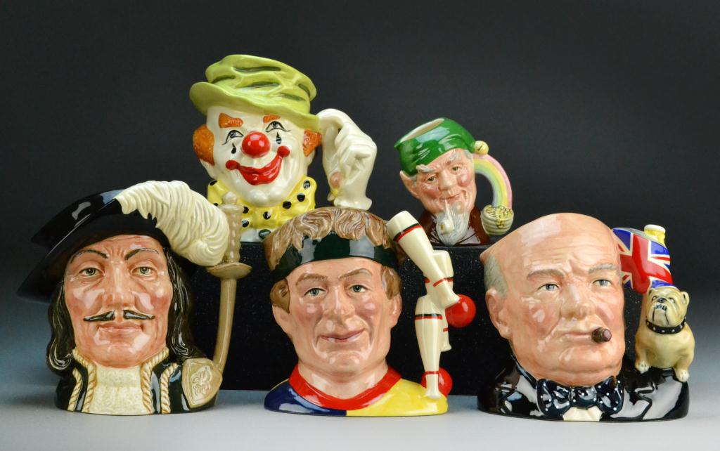 (5) Royal Doulton Character MugsConsisting