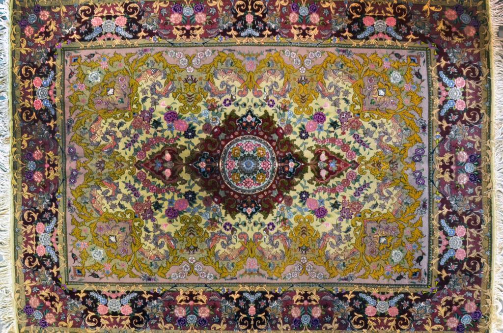 A Fine Persian Tabriz Silk And 172679