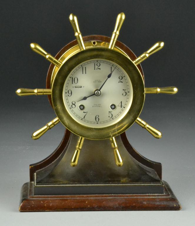 Chelsea Brass & Bronze Ships Bell ClockBrass