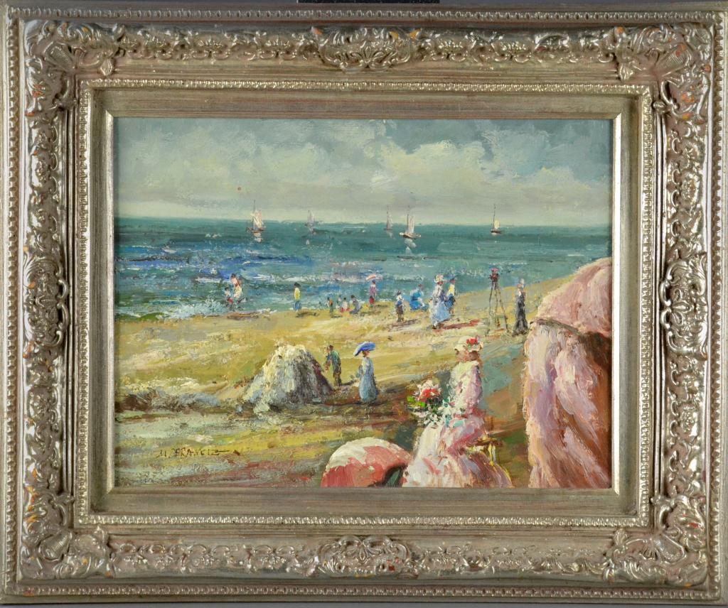 Signed Impressionist Oil Painting 1726b0