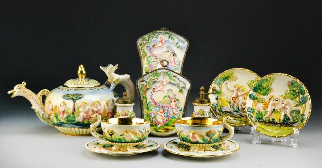  11 Pc Capodimonte TeasetConsisting 1726bf