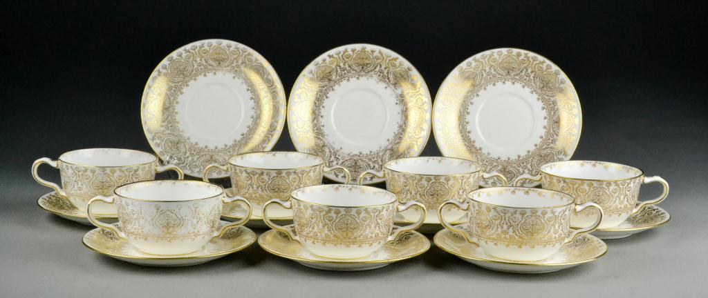 (17) Wedgewood Buillon Cups and
