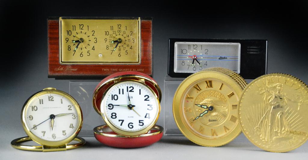  5 Alarm ClocksTo include a Bulova 1726dd