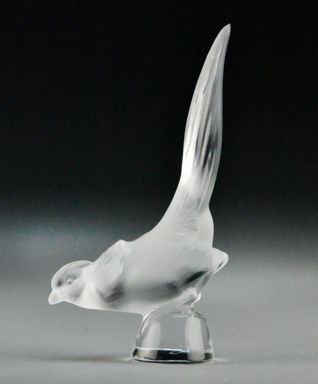 Lalique Glass PheasantFrench glass figurine