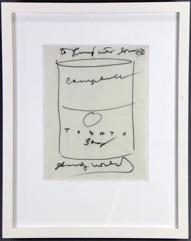 Andy Warhol Tomato Soup Can DrawingAndy