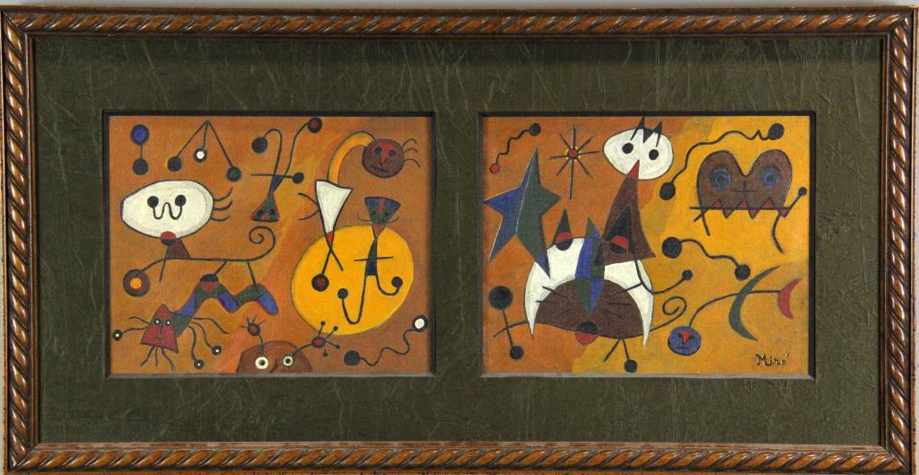 Manner of Joan Miro Oil Painting 17278c