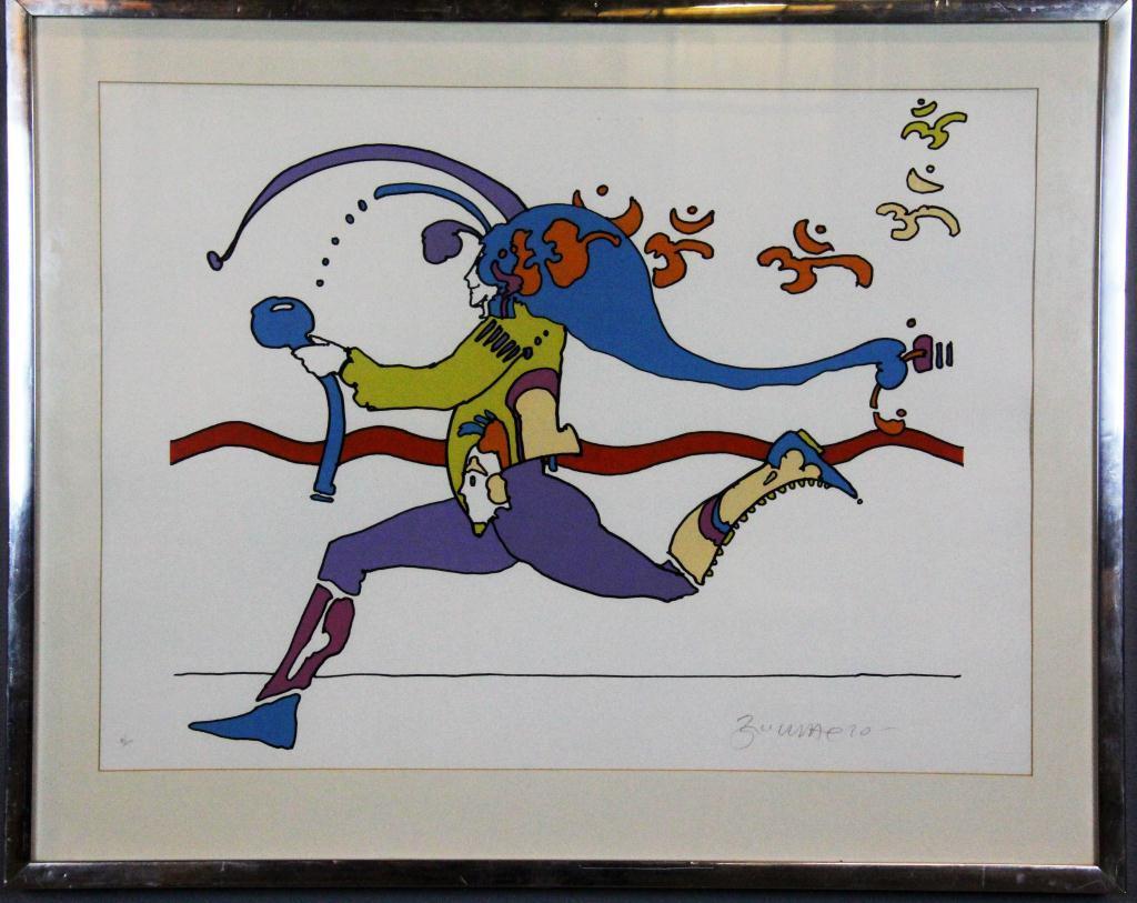 Peter Max Serigraph On PaperDepicting