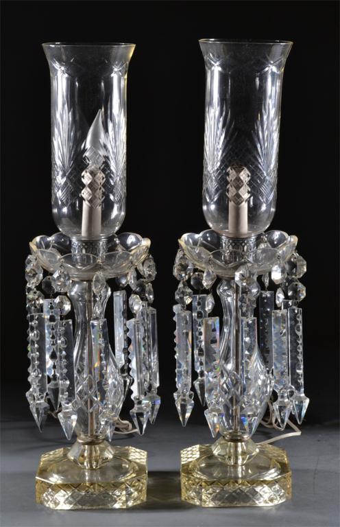 A Fine Pair of Irish Cut Glass 1727cb