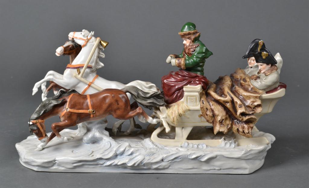 Schumann Dresden Porcelain Sleigh 1727d0