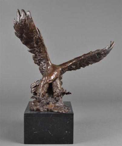 Signed F Ratin Bronze SculptureFinely 17282b
