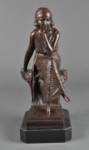 A Fine Signed Bronze SculptureFinely 172837