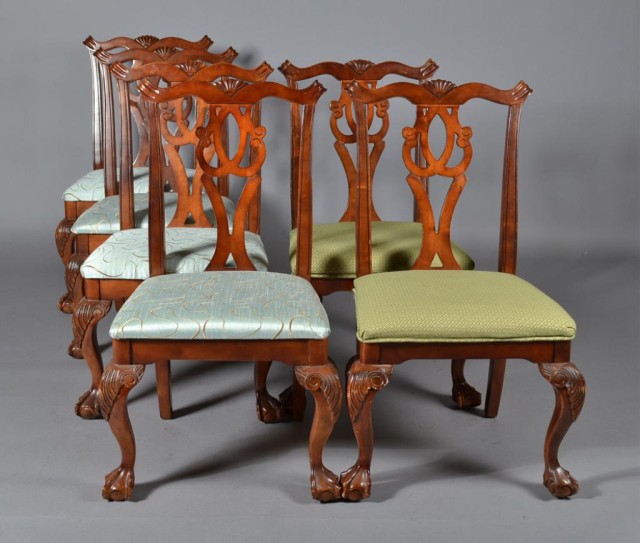 6 Chippendale Style Side ChairsWith 172842