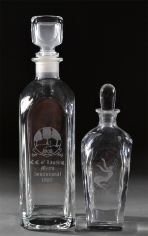  2 Crystal Decanters Including 172866