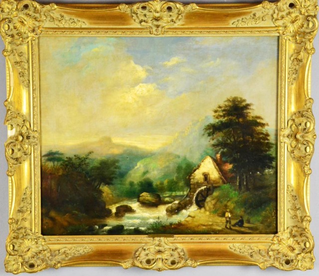 W Stone Oil Landscape Painting 172886
