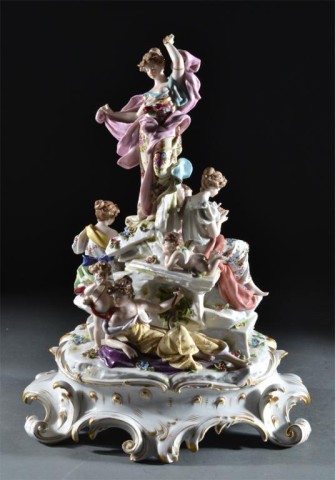 A Fine Rudolstadt Porcelain Figural 1728ab