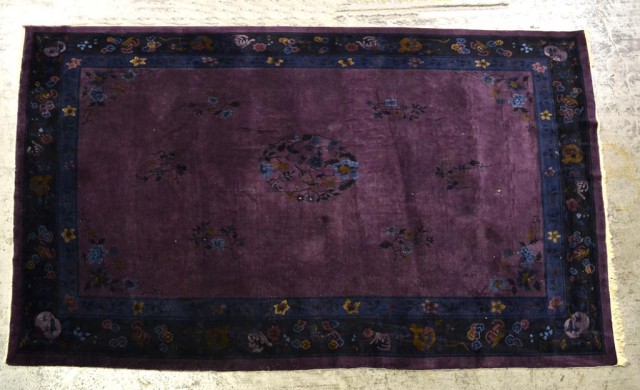 A Fine Antique Chinese Feta CarpetWith 1728b7
