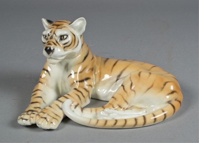 A Fine Goldscheider Tiger FigurineArt 17292c