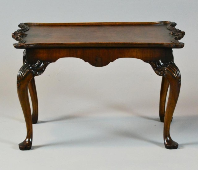 An English Carved Walnut Occasional
