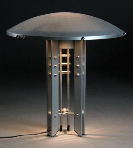 Brushed Nickel Lamp of Modern DesignContemporary