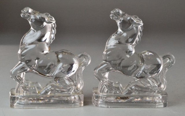 Pr Glass HorsesClear glass horses 172967