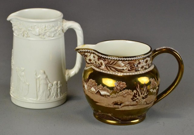 (2) Wedgewood Pitchers - EtruriaStunning