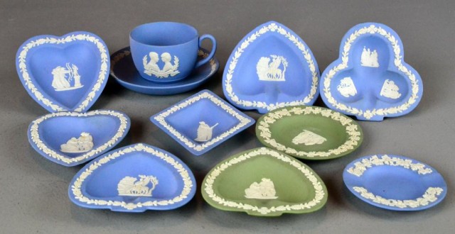 (11) Wedgewood Blue Jasperware