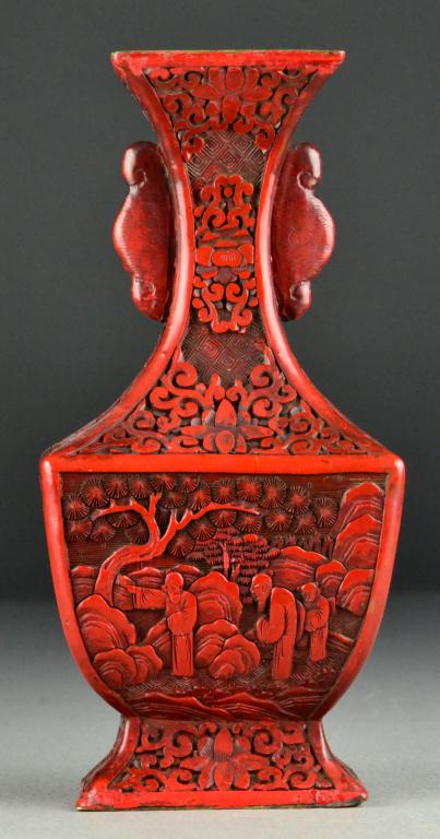 Chinese Qing Cinnabar Lacquere 172a16