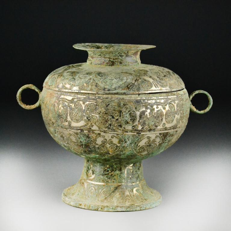 Chinese Archaic Style Bronze Covered 172a24