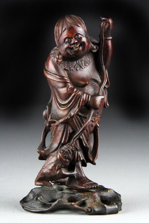 Chinese Carved Boxwood FigureFinely 172a59