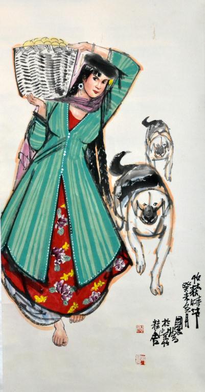 Attrb Shi Guoliang Chinese Watercolor 172a60