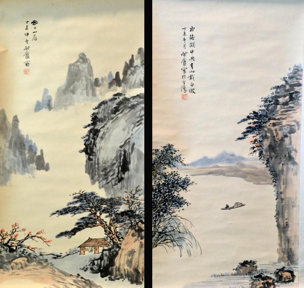  2 Chinese Scroll Paintings On 172a6c