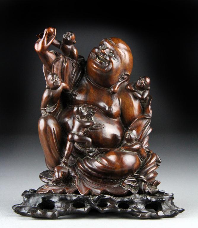 Chinese Qing Hardwood Figural CarvingFinely 172af4