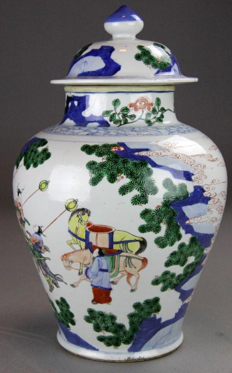 Chinese Qing Woucai Porcelain Jar 172af8