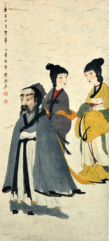 Attrb Fu Baoshi Chinese Watercolor 172b44