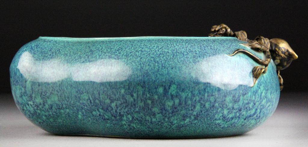Chinese Turquoise Glaze Peach Form