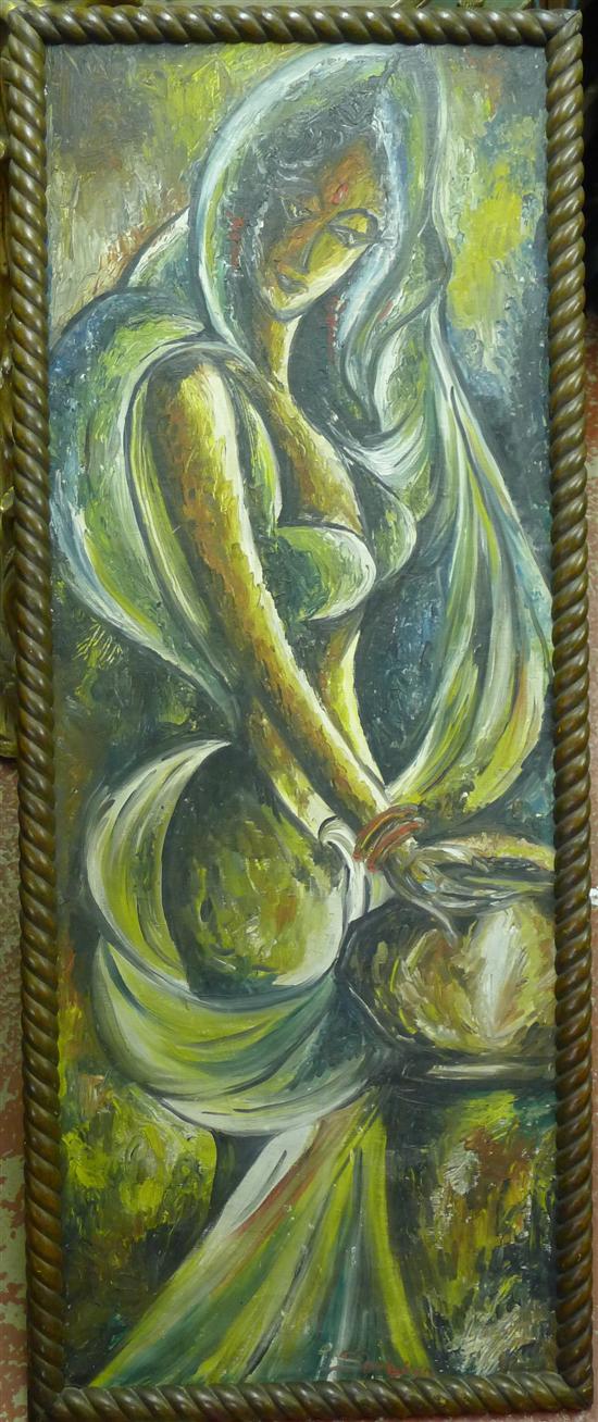 Sergiya oil on canvas laid on board 172bba