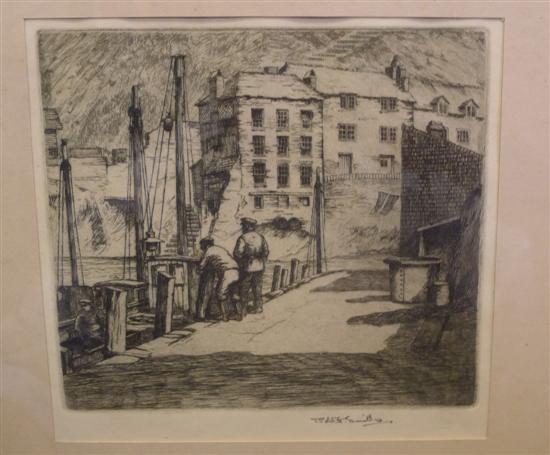 Robert H. Smith etching Gossips