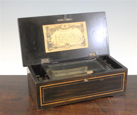 A 19th century Swiss musical box 172c33