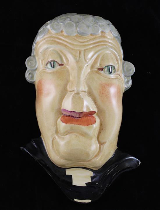 A Susie Cooper 'judge' wall mask