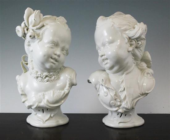 A pair of Nymphenburg porcelain