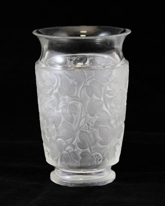 A Lalique 'Deauville' vase post