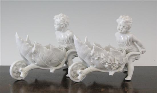 A pair of Continental porcelain