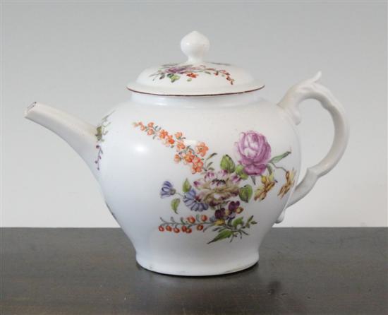 A rare Chelsea baluster teapot 172cab