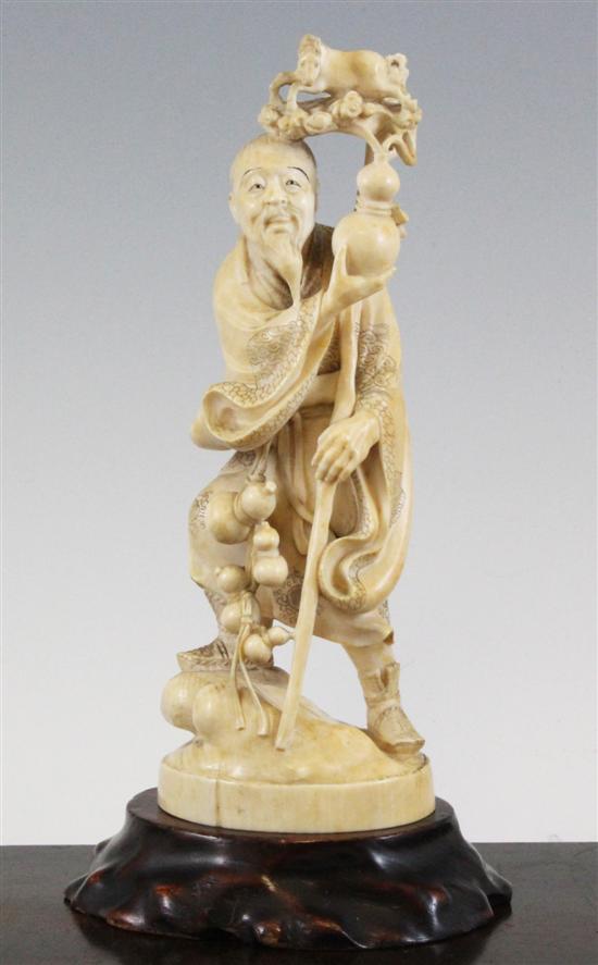 A Japanese ivory figure of Chokwaro 172cc9