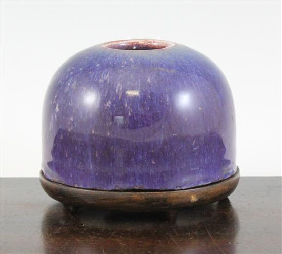 A Chinese flambe glazed water pot 172cd9