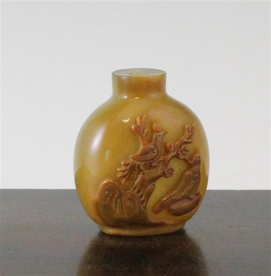 A Chinese agate snuff bottle of 172d09